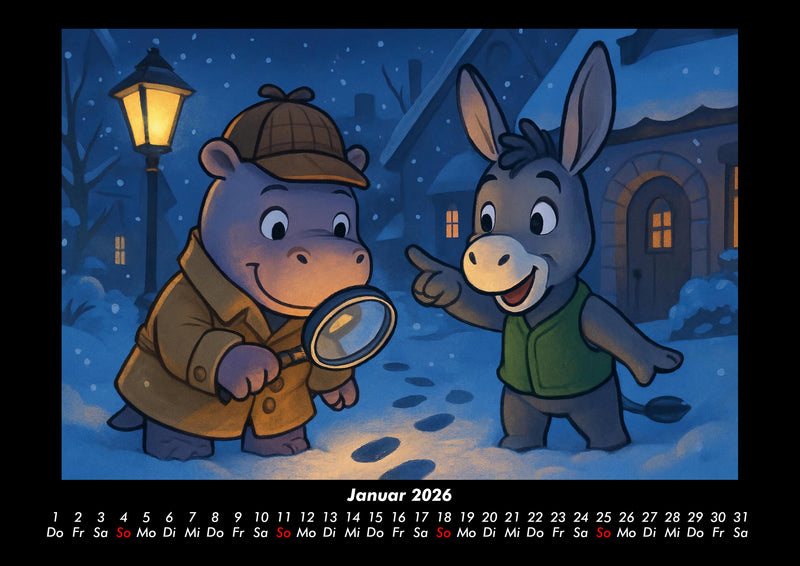 Sashito & Huf - Geheimnisvolle Mission Fotokalender 2026 - 1