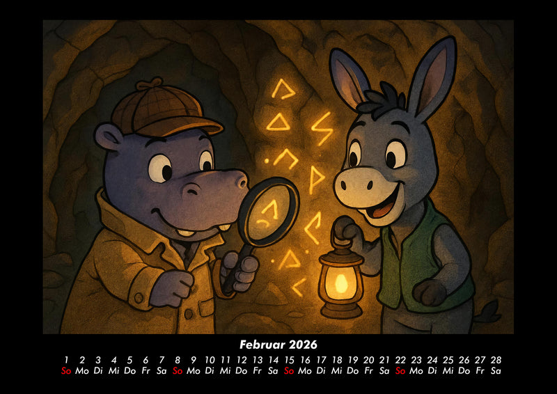 Sashito & Huf - Geheimnisvolle Mission Fotokalender 2026 - 2