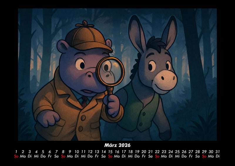 Sashito & Huf - Geheimnisvolle Mission Fotokalender 2026 - 3
