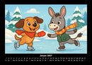 Wuff & Huf - Festliche Freundschaft Fotokalender 2027 - 1