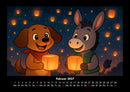 Wuff & Huf - Festliche Freundschaft Fotokalender 2027 - 2