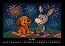 Wuff & Huf - Festliche Freundschaft Fotokalender 2027 - 7