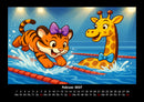Tina & Nala bei den Olympischen Spielen Fotokalender 2027 - 2