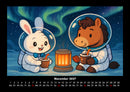 Bouncy & Huf - Im Weltraum Fotokalender 2027 - 11