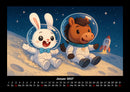 Bouncy & Huf - Im Weltraum Fotokalender 2027 - 1