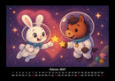 Bouncy & Huf - Im Weltraum Fotokalender 2027 - 2