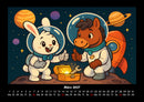 Bouncy & Huf - Im Weltraum Fotokalender 2027 - 3