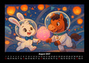 Bouncy & Huf - Im Weltraum Fotokalender 2027 - 8