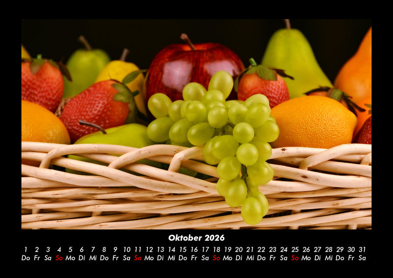 Obstkalender Fotokalender 2026 - 10