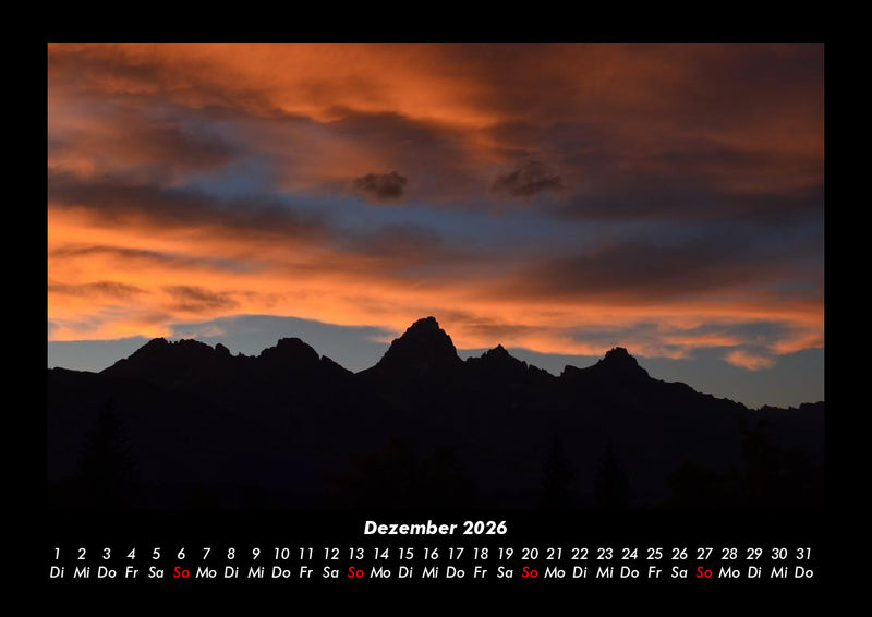 Berge Fotokalender 2026 - 12