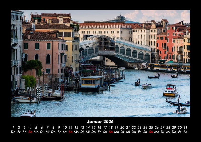 Venedigs Schönheit Fotokalender 2026 - 1