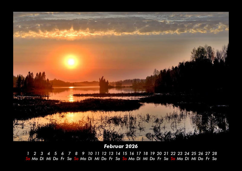 Die Seen der Erde Fotokalender 2026 - 2