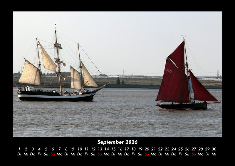 Segelschiffe und Boote Fotokalender 2026 - 9