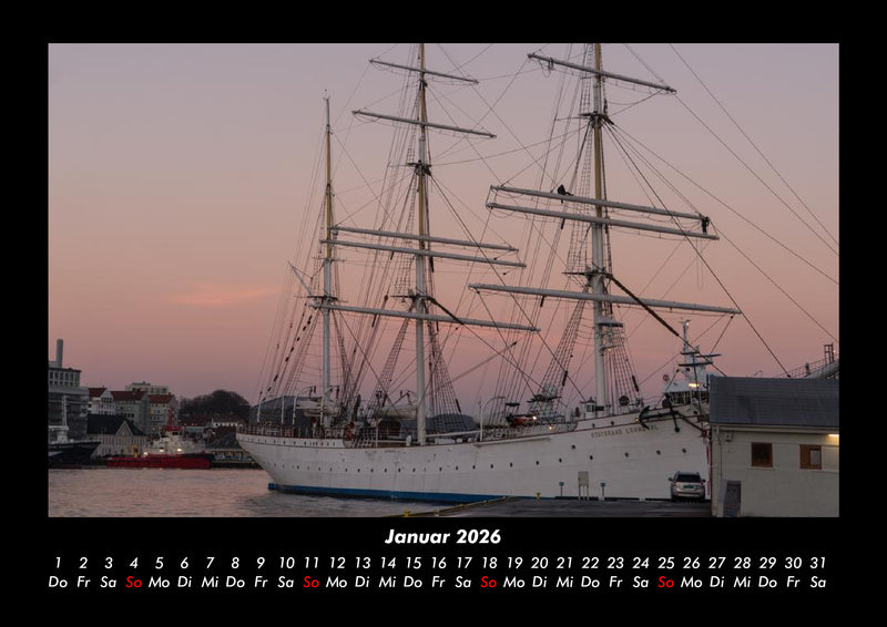 Segelschiffe und Boote Fotokalender 2026 - 1