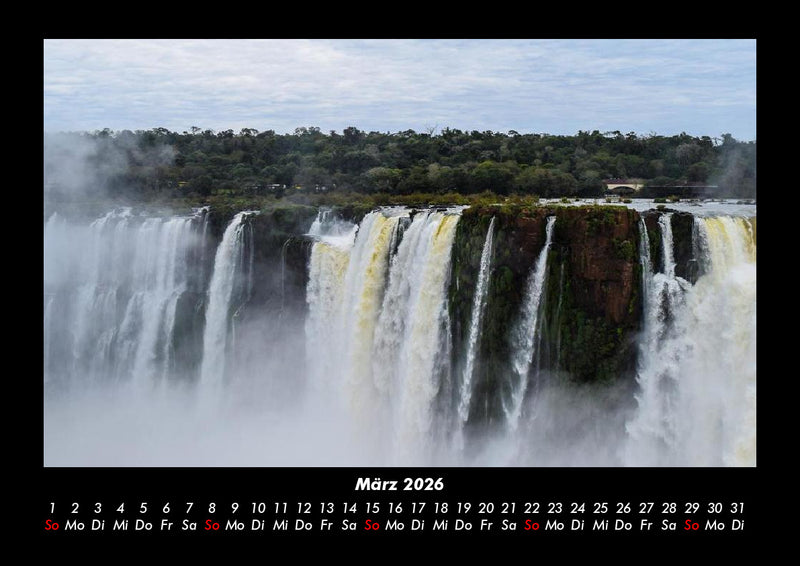 Wasserfälle Fotokalender 2026 - 3