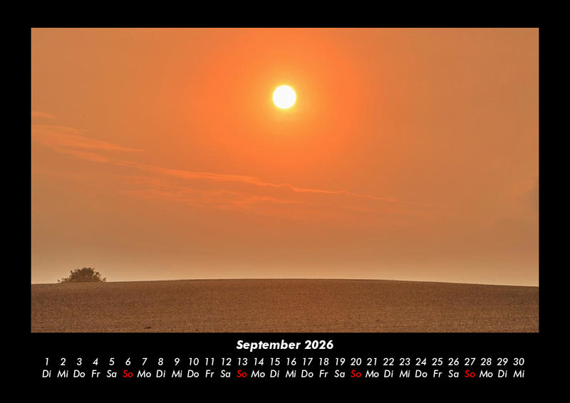 Sonnenuntergang Fotokalender 2026 - 9