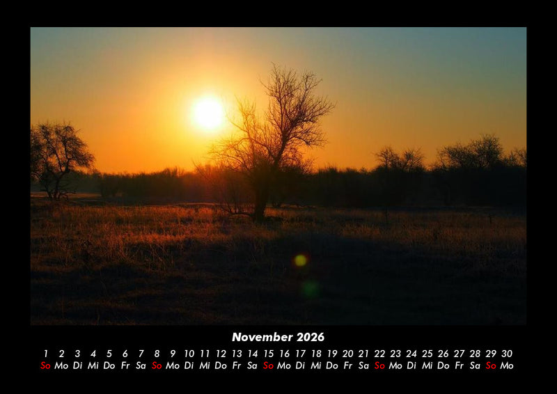 Sonnenuntergang Fotokalender 2026 - 11