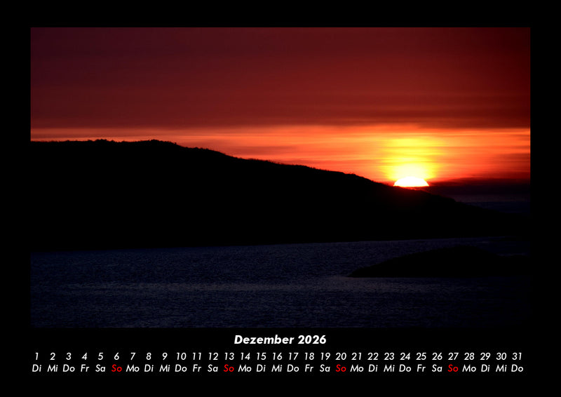 Sonnenuntergang Fotokalender 2026 - 12