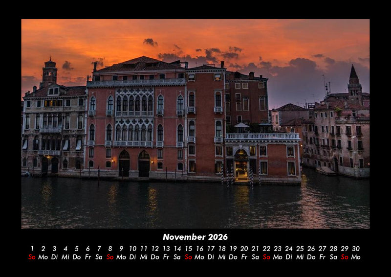 Venedig Fotokalender 2026 - 11