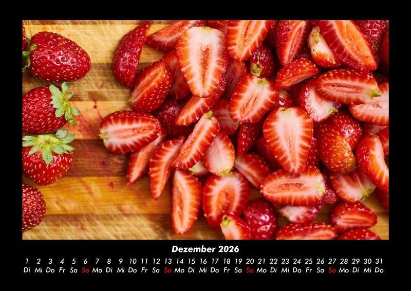 Obstkalender Fotokalender 2026 - 12