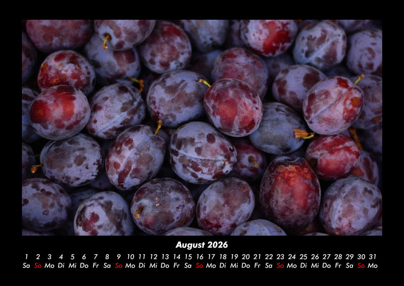 Obstkalender Fotokalender 2026 - 8