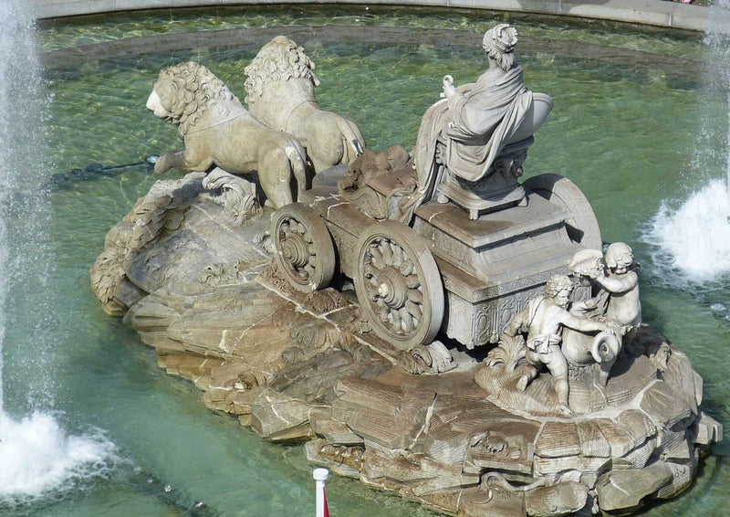 89083 Gebäude - Statue im Wasser