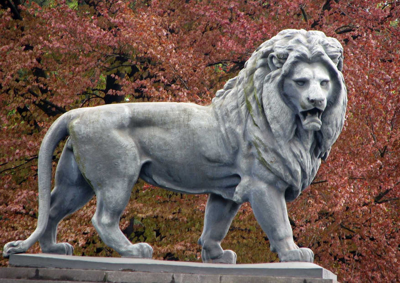 90154 Gebäude - Löwenstatue