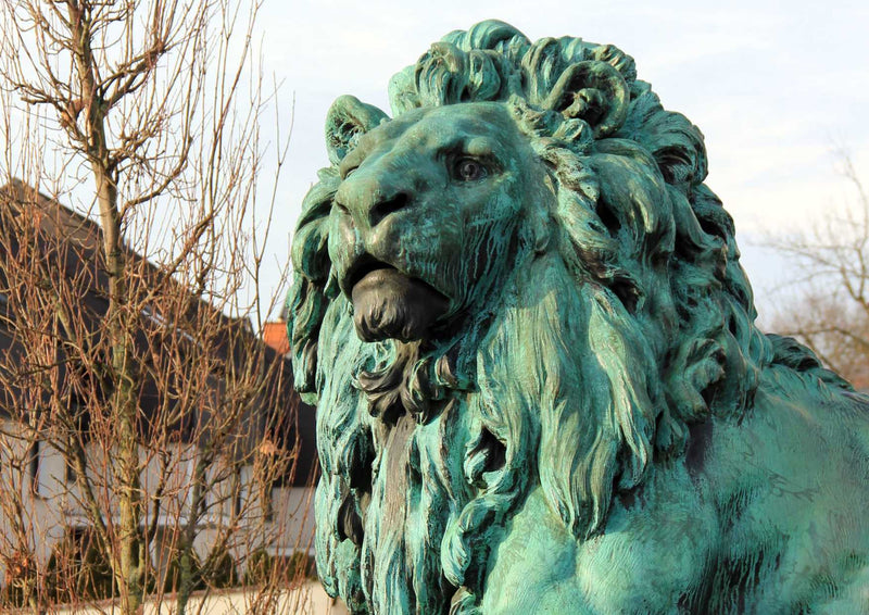 89434 Gebäude - Löwenstatue
