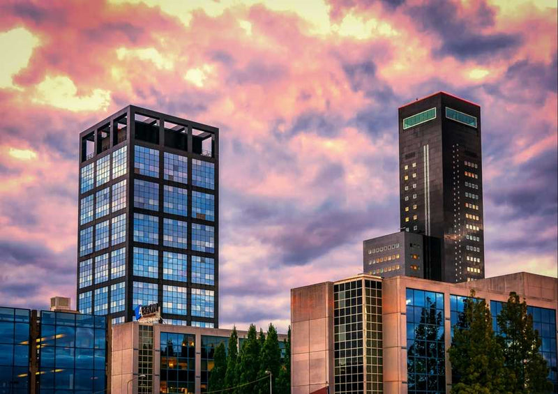 62145 Gebäude - Wolken-Kratzer Puzzle