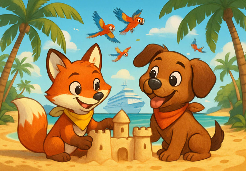 111658 Kinder - Finn und Wuff Puzzle