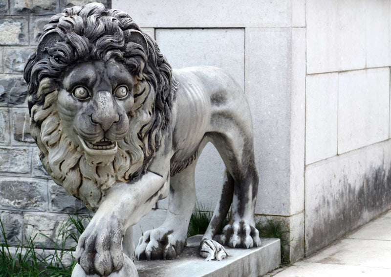 89158 Gebäude - Löwenstatue