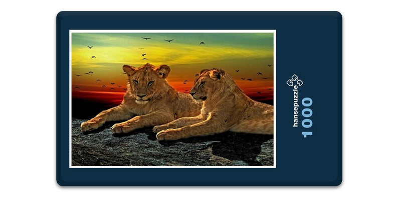 16912 Tierwelt - Löwen-Paar