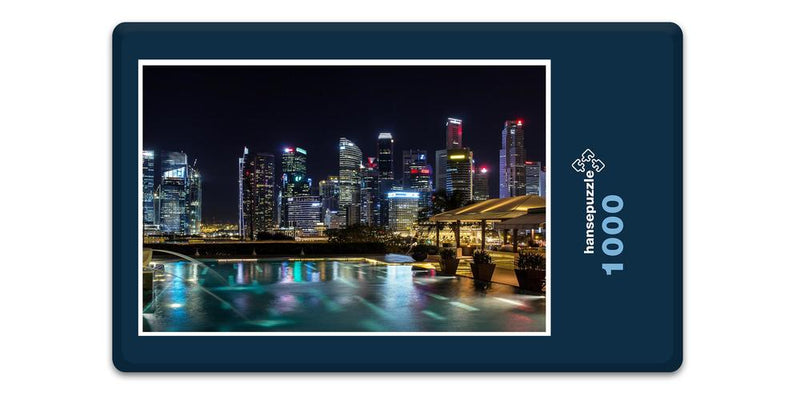 12356 Gebäude - Singapure bei Nacht