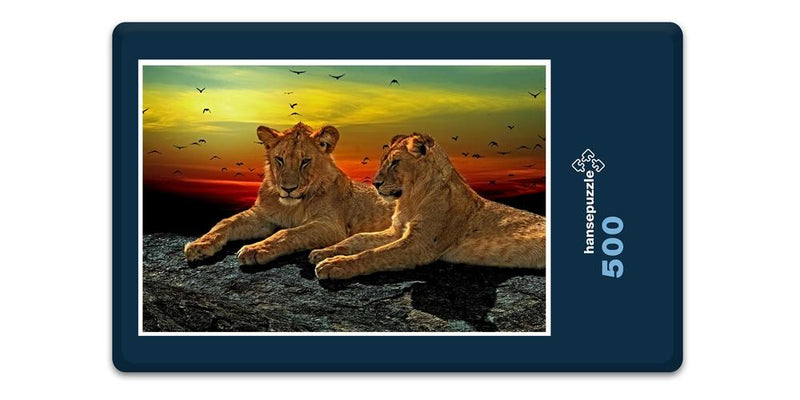 16911 Tierwelt - Löwen-Paar