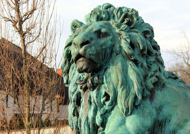 53342 Gebäude - Bronze Statue