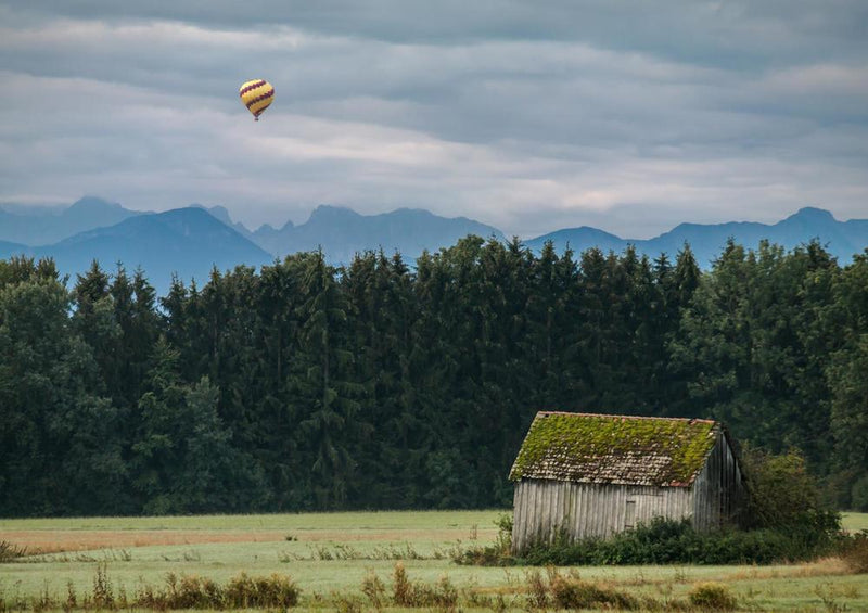 21866 Natur - Ballon über den Bergen