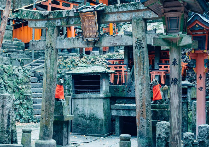 25097 Gebäude - Tempel in Japan