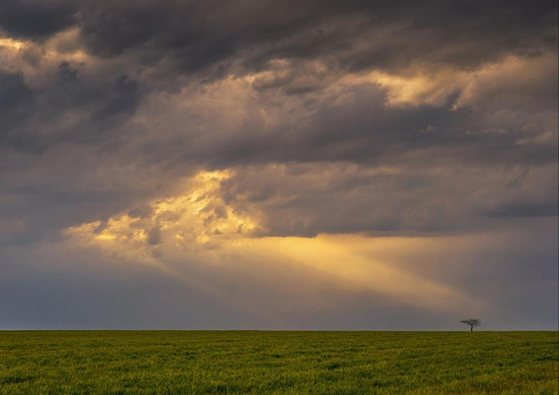 17810 Natur - Wolken über Land