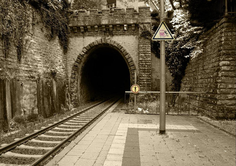 24387 Industrie - Eisenbahn-Tunnel